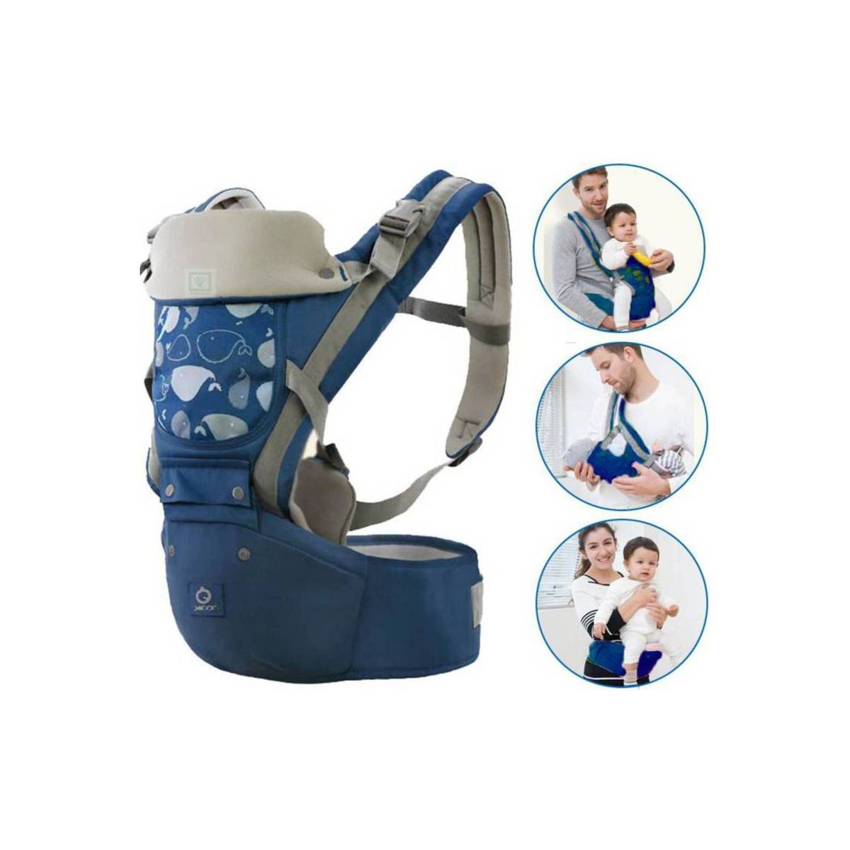 GENERICO - Canguro Para Bebé Ergonómico Ballena 3 en 1 R