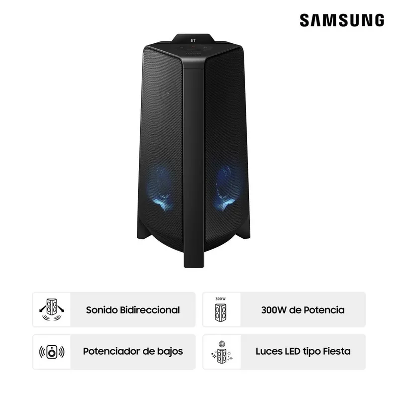 SAMSUNG - TORRE DE SONIDO SAMSUNG BLUETOOTH 300W MX-T40PE