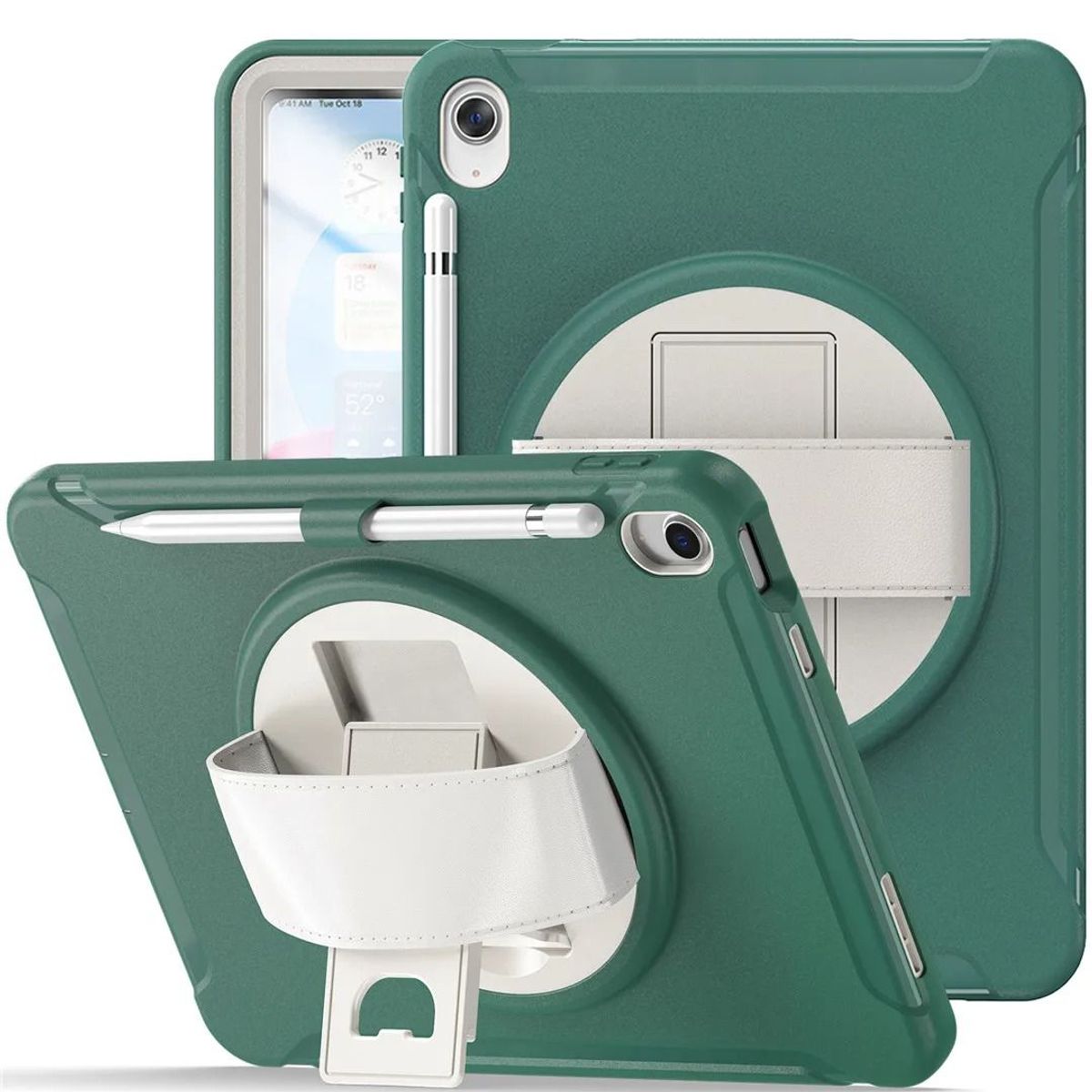 FUNDAANTIGOLPES - Funda Armor 360° para IPAD 10ma generacion 10.9 Verde