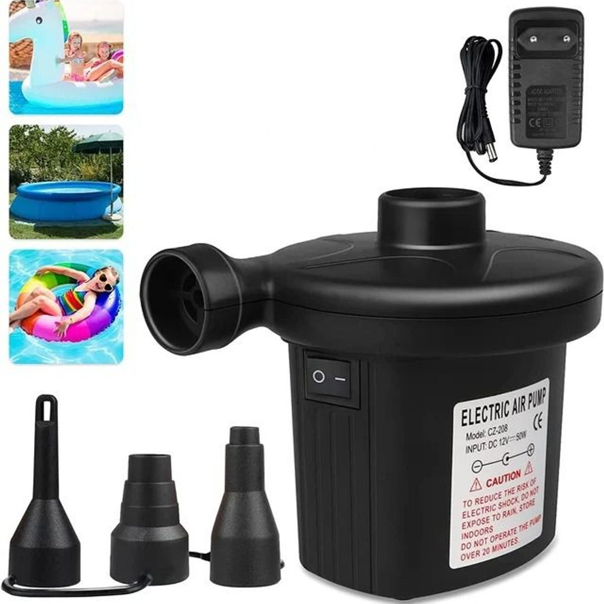 OEM - Inflador Electrico 220v para Piscinas Inflables Colchones