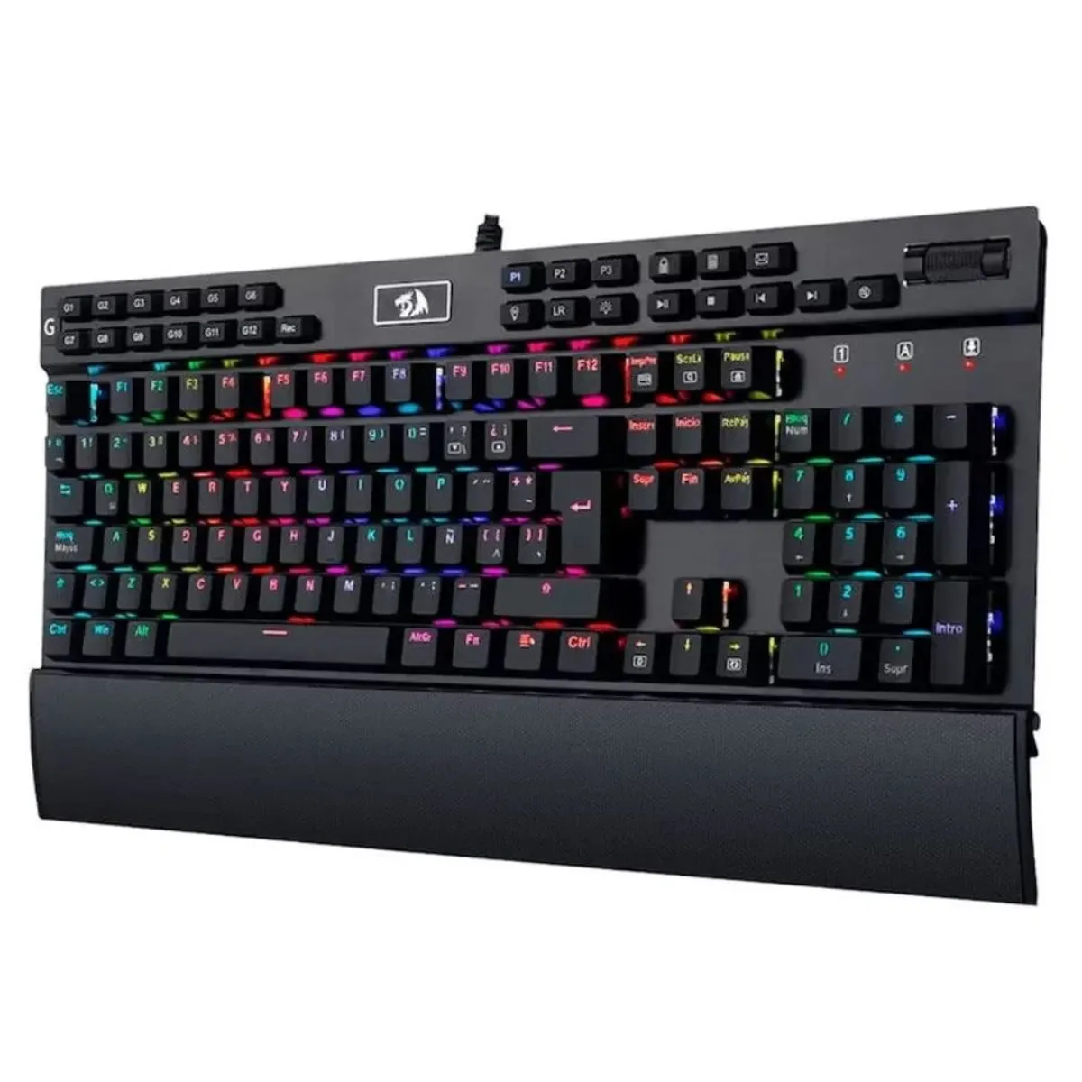 REDRAGON - TECLADO MECANICO REDRAGON YAMA K550RGB-1 LED RGB SWITCH PURPLE BLACK