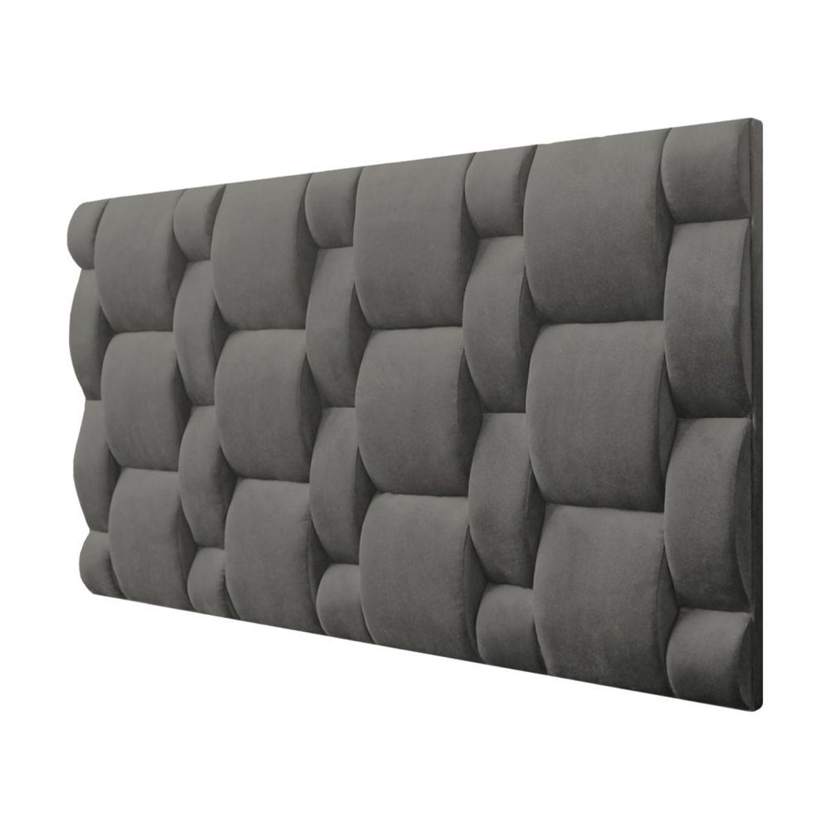 BARAKA HOME - Cabecera Niza Aerea Queen - Gris Oscuro