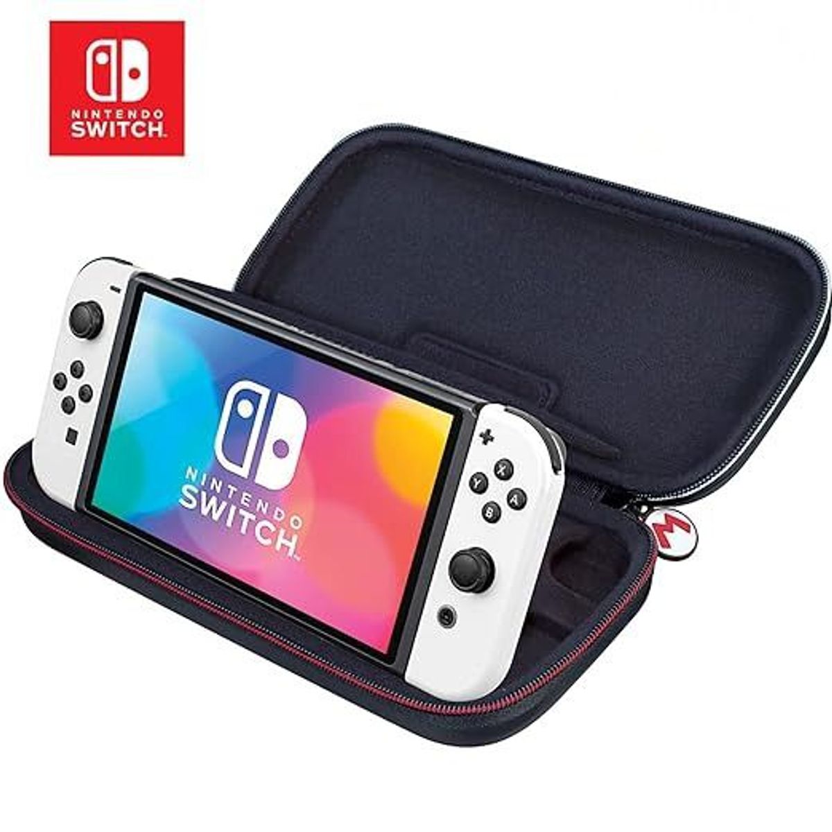 NINTENDO - Estuche Nintendo Switch Super Mario Gris