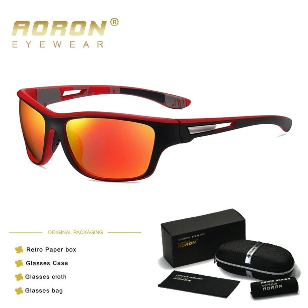 GENERICO - ¡¡¡LENTES DE SOL AORON  RACER - POLARIZADOS UV400!!!