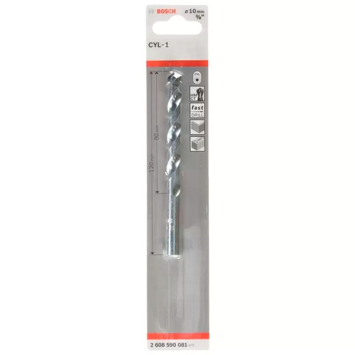 BOSCH - Bosch Broca Muro Concreto CYL-1 10.0 X 120