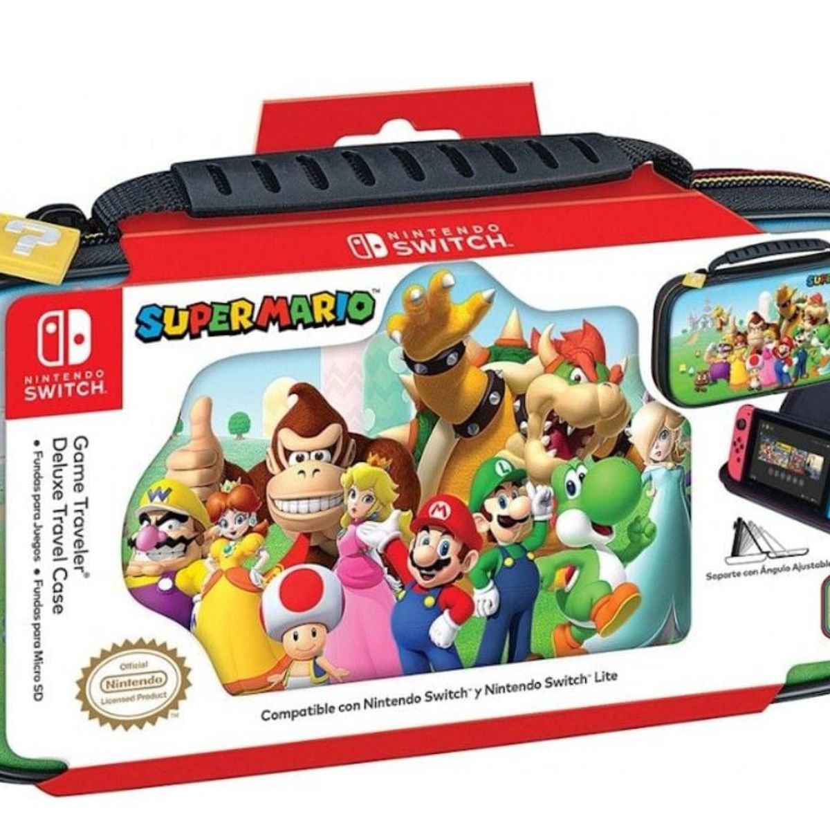 NINTENDO - Estuche Game Traveler Deluxe Super Mario Color