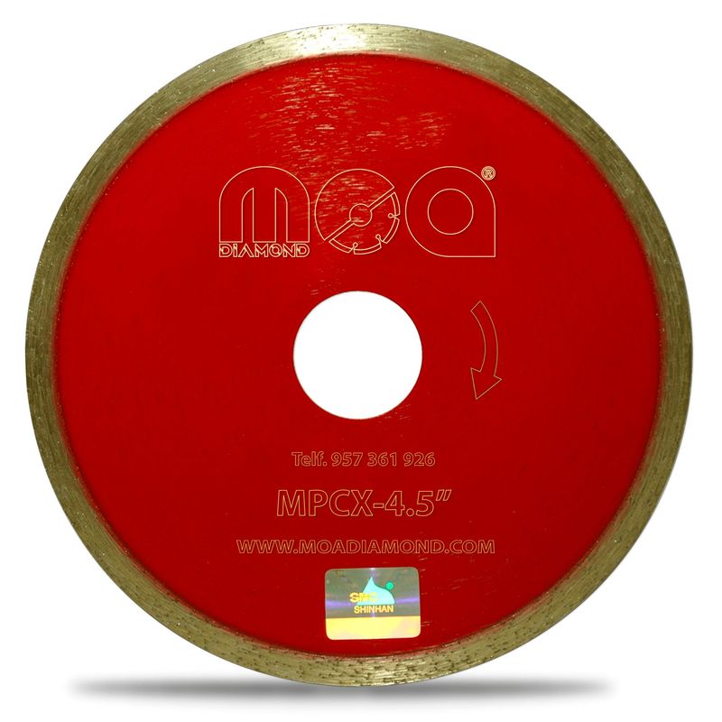 MOA DIAMOND - Disco de corte Diamantado Continuo 4 1/2" Gran rendimiento