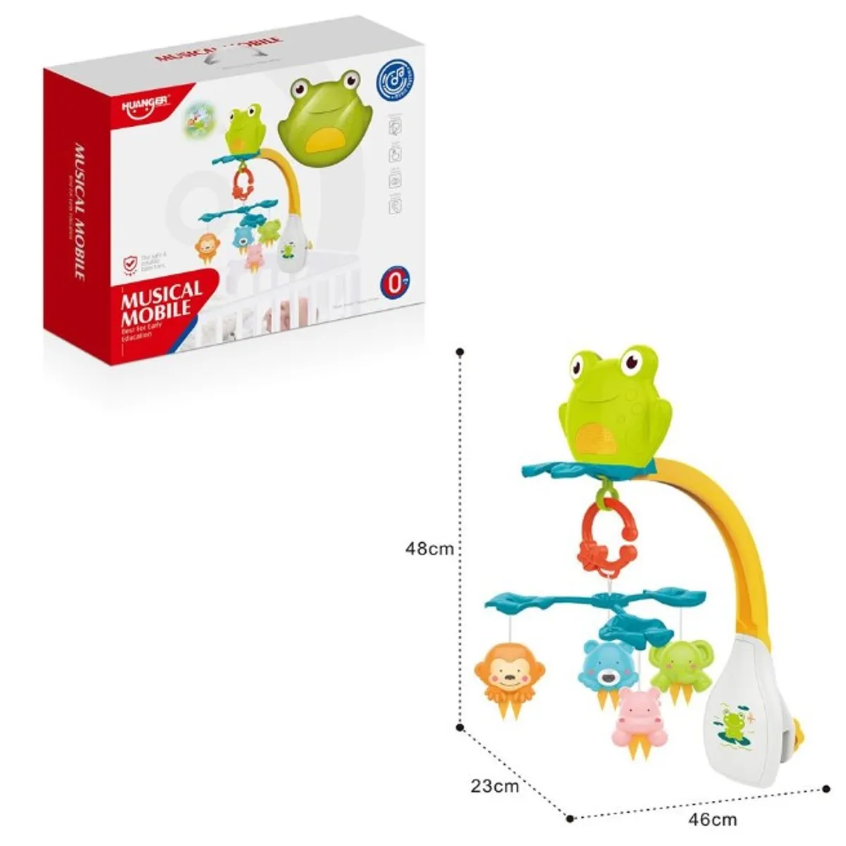 GENERICO - MOBILE CON PROYECTOR DE RANA MUSICAL