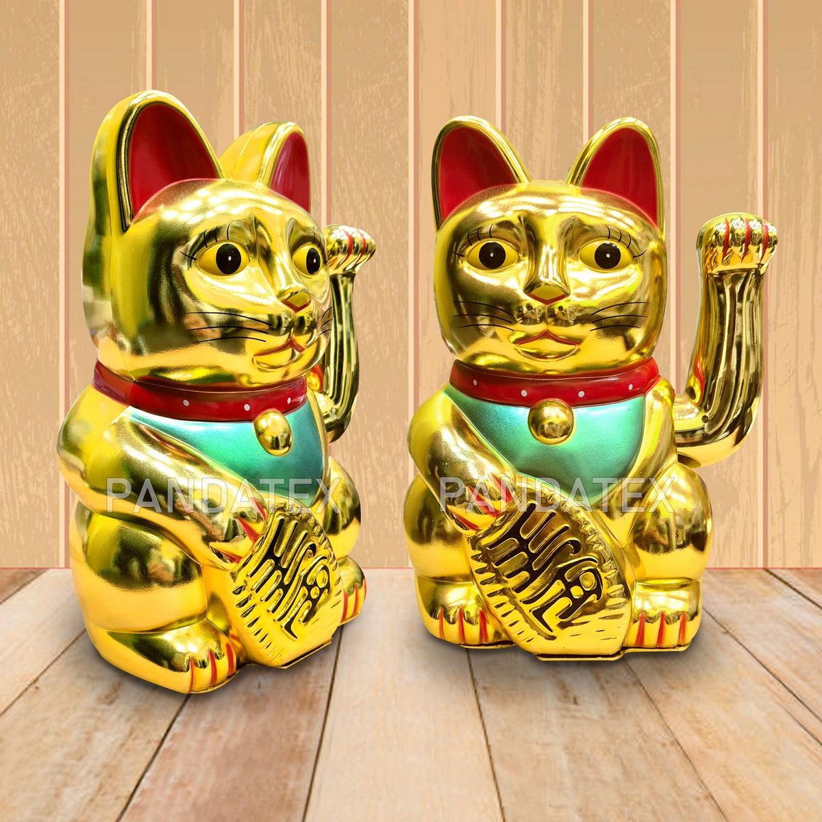 GENERICO - GATO DE LA FORTUNA 8 PULG COLOR DORADO