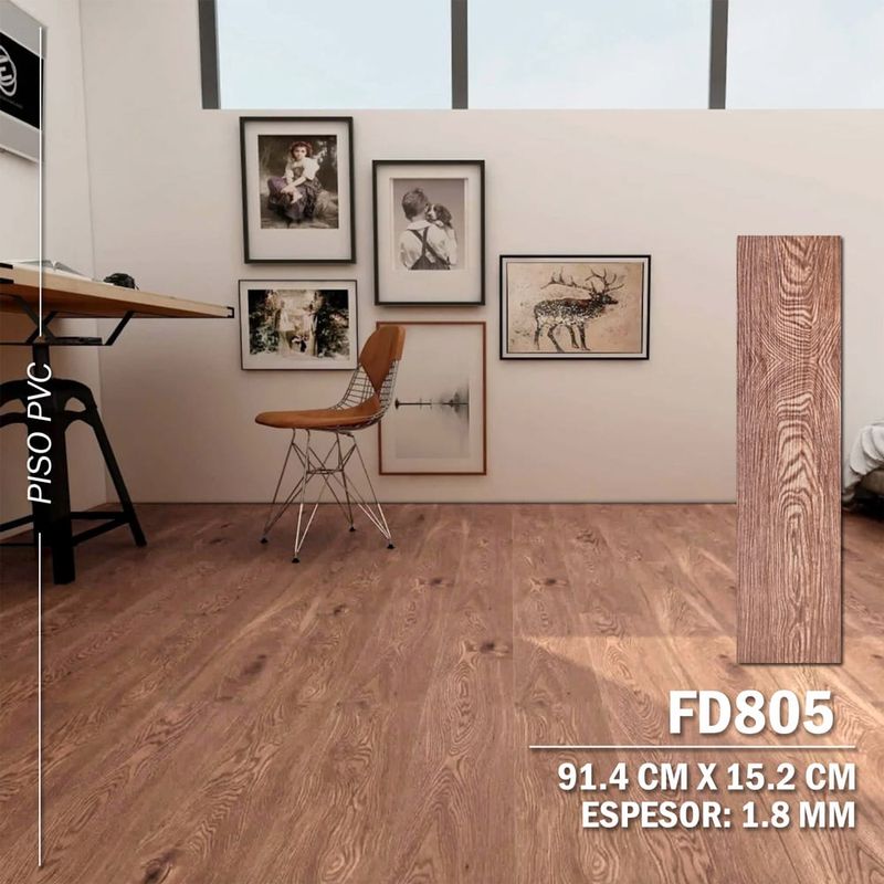 DECOKASA - Piso Vinilico PVC Autoadhesivo 3D 5m2 - FD805