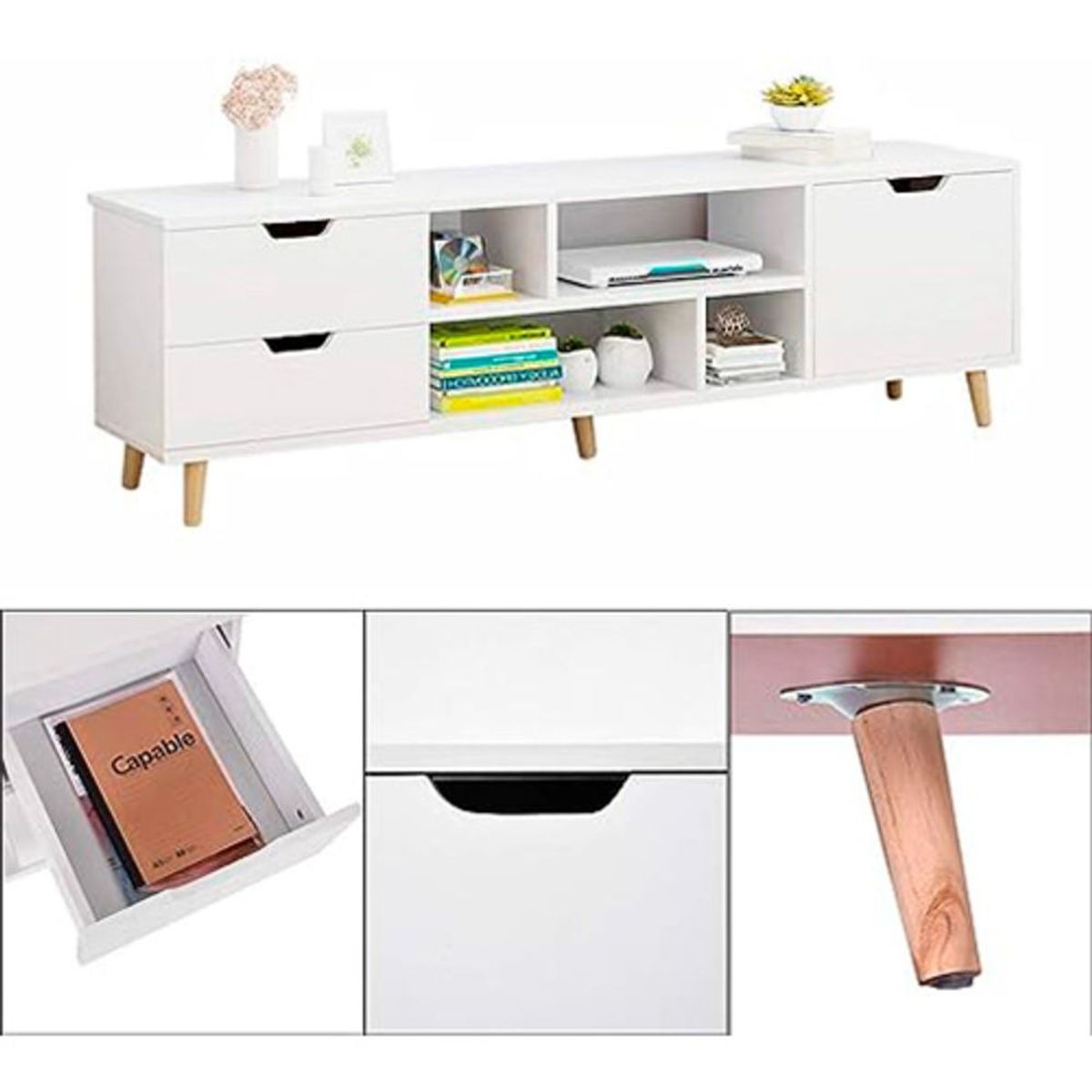 GENERICO - Mueble TV Centro De Entretenimiento Mueble Minimalista Estante