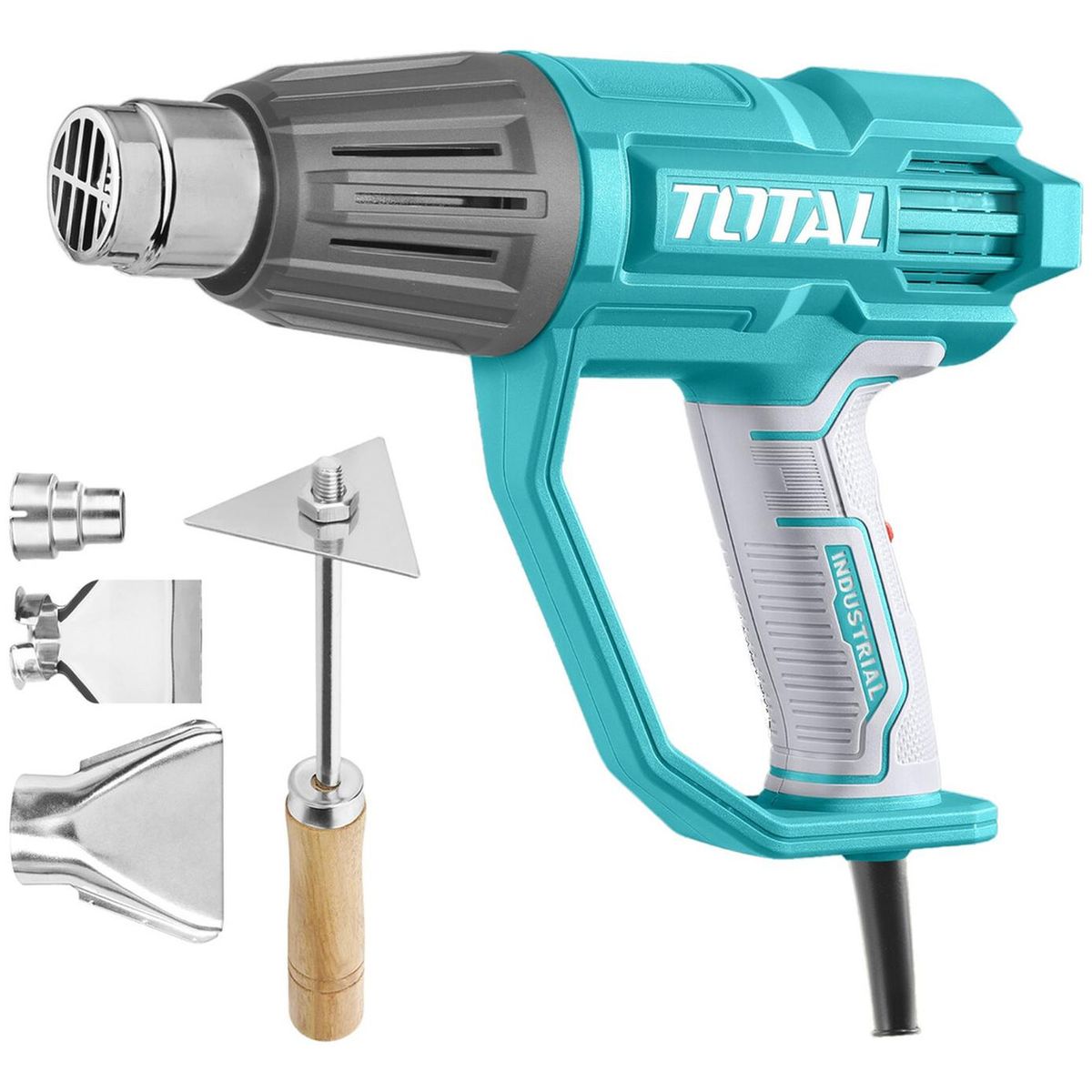 TOTAL - Pistola de calor graduable 2000w  con accesorios Total