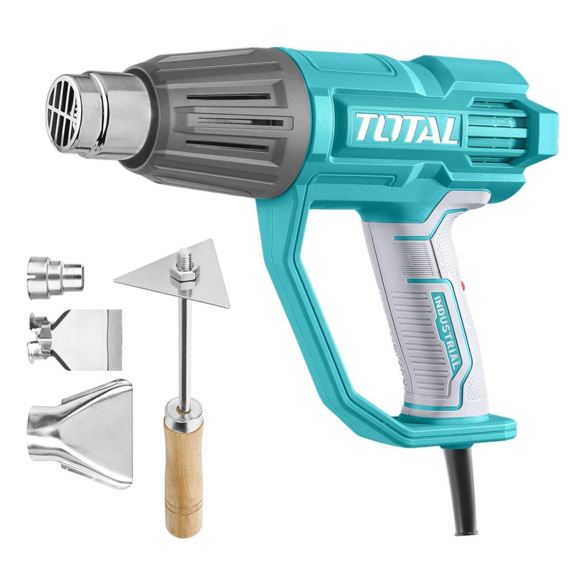 TOTAL - Pistola de calor graduable 2000w  con accesorios Total