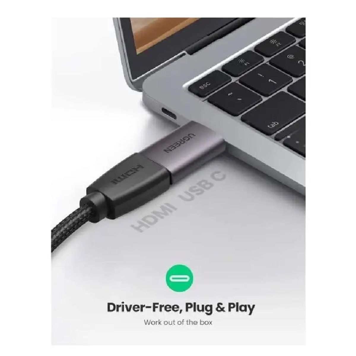 UGREEN - Adaptador UGREEN US320 70450 Conexión USB-C a HDMI 4K