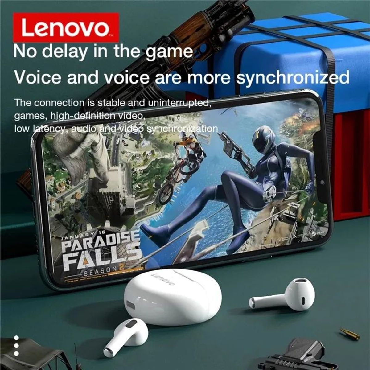 LENOVO - Audífonos Bluetooth Lenovo HT38 TWS  Inalámbricos