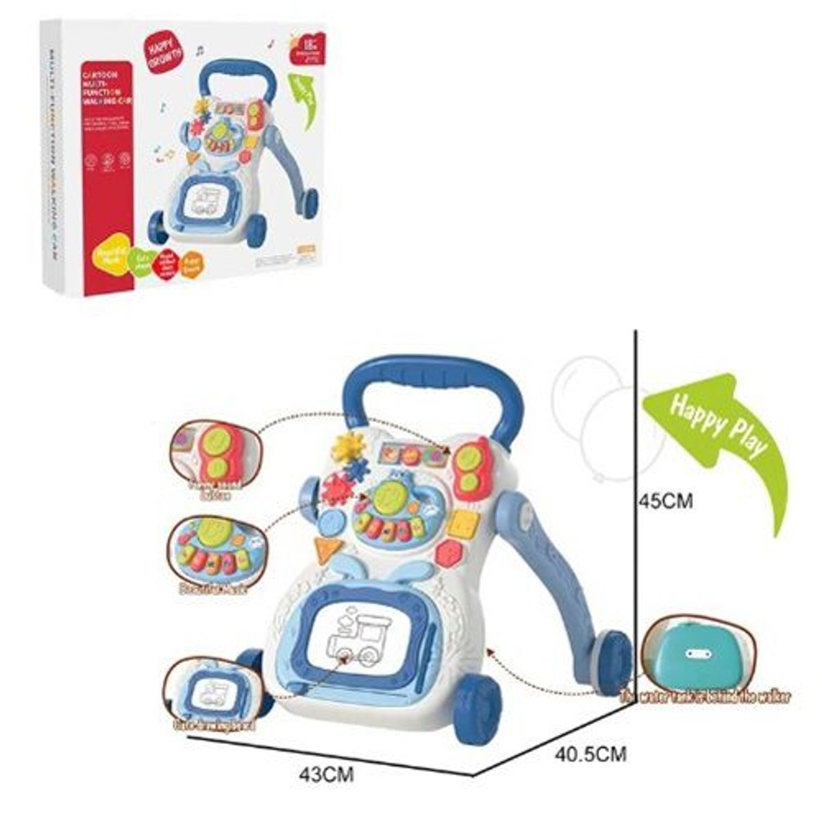 GENERICO - Andador - Caminador Musical Didáctico con Pizarra Para Bebé