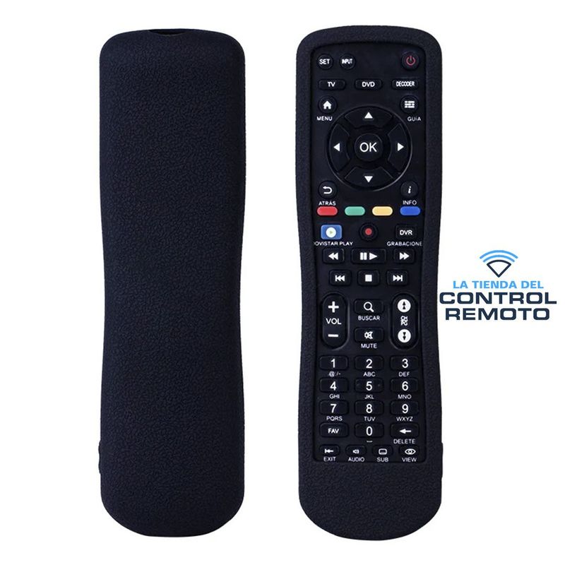 SIKAI - Funda Protector de Silicona para Control de Deco Movistar - Negro
