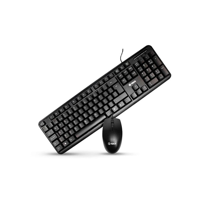 TEROS - Kit Teclado Y Mouse Teros TE4062N USB Sp Black