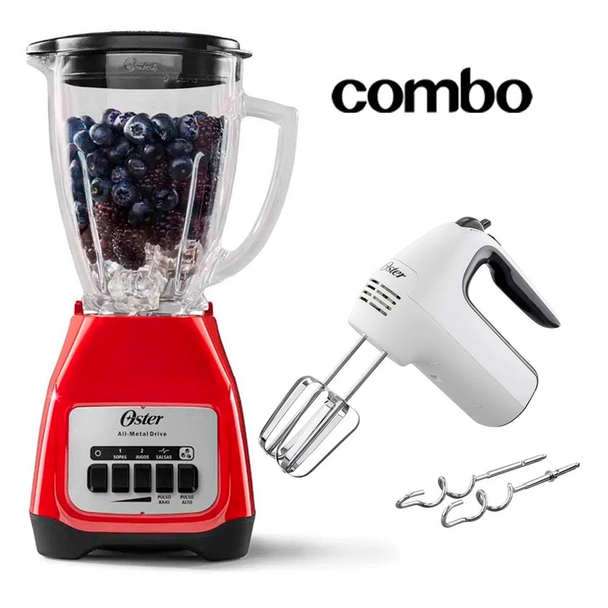 OSTER - Combo Oster Licuadora Batidora de Mano