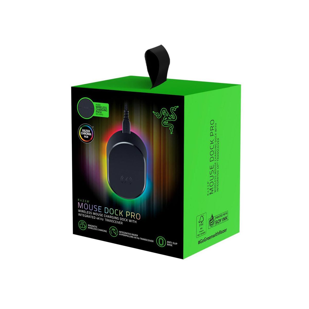 RAZER - Dock Pro Razer RGB Para Mouse + Wireless Charging Puck Bundle