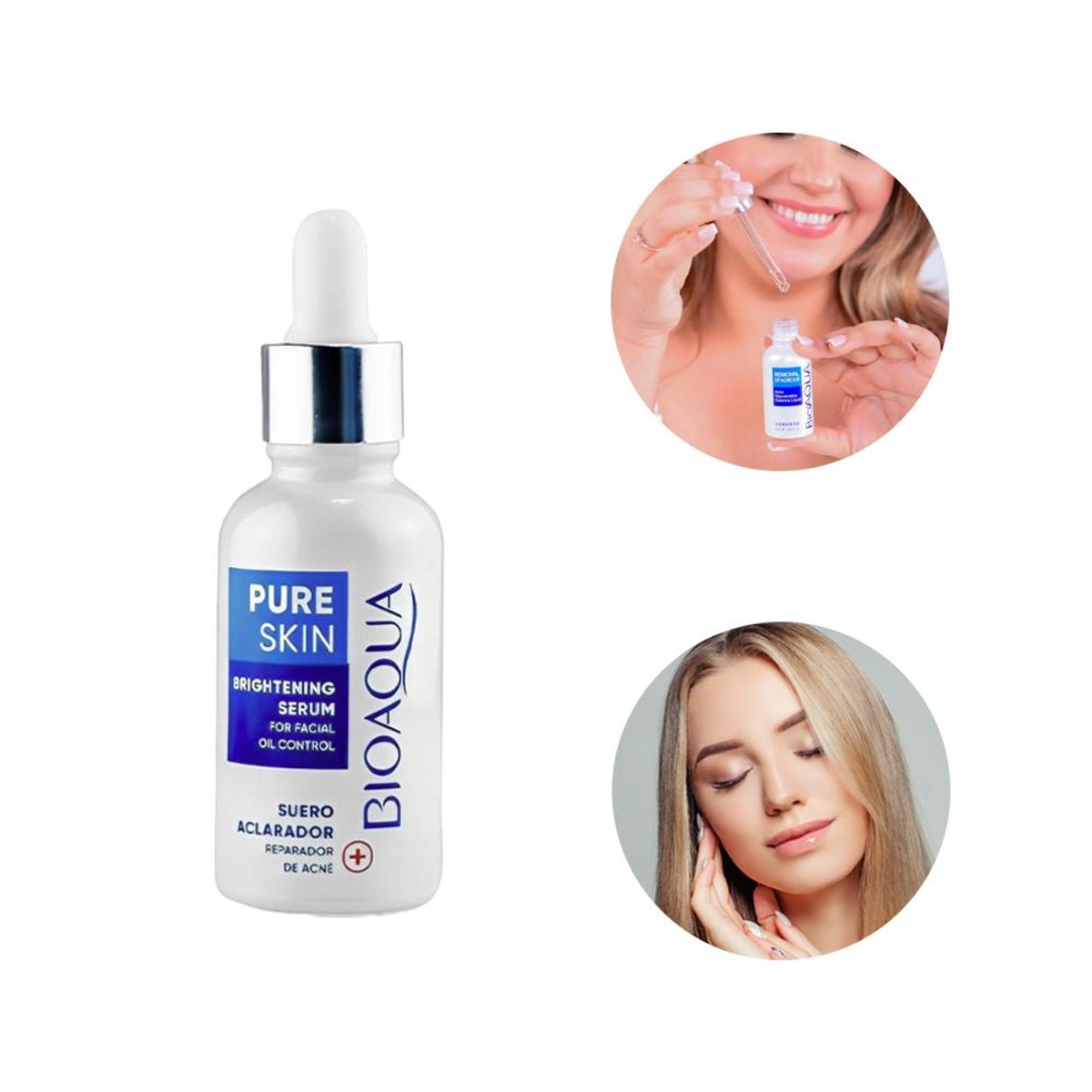 BIOAQUA - Suero Aclarador Pure Skin Reparador de Acné BIOAQUA