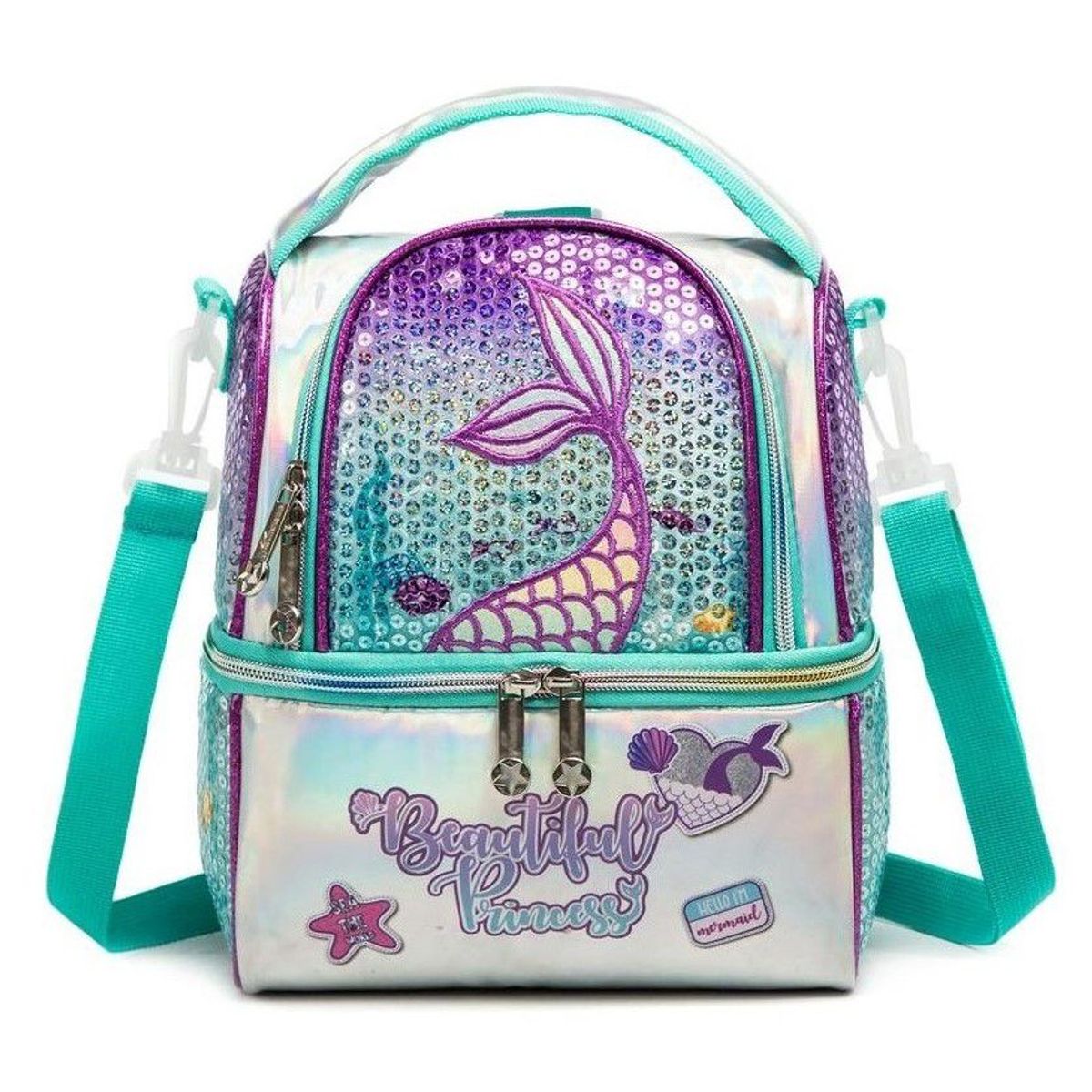 GENERICO - Lonchera térmica doble compartimento diseño Sirena