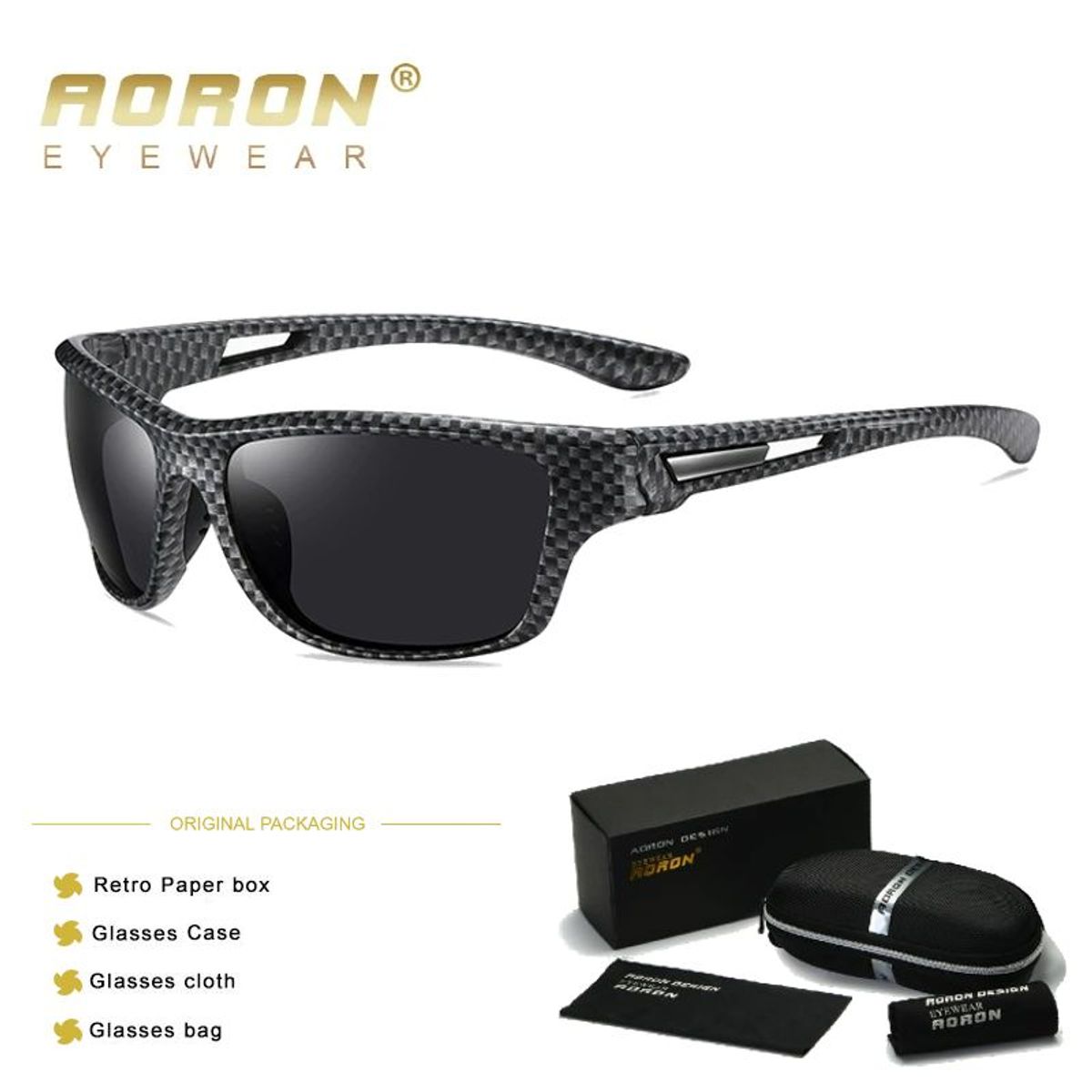 GENERICO - Lentes de Sol AORON  Racer - Polarizados - UV400