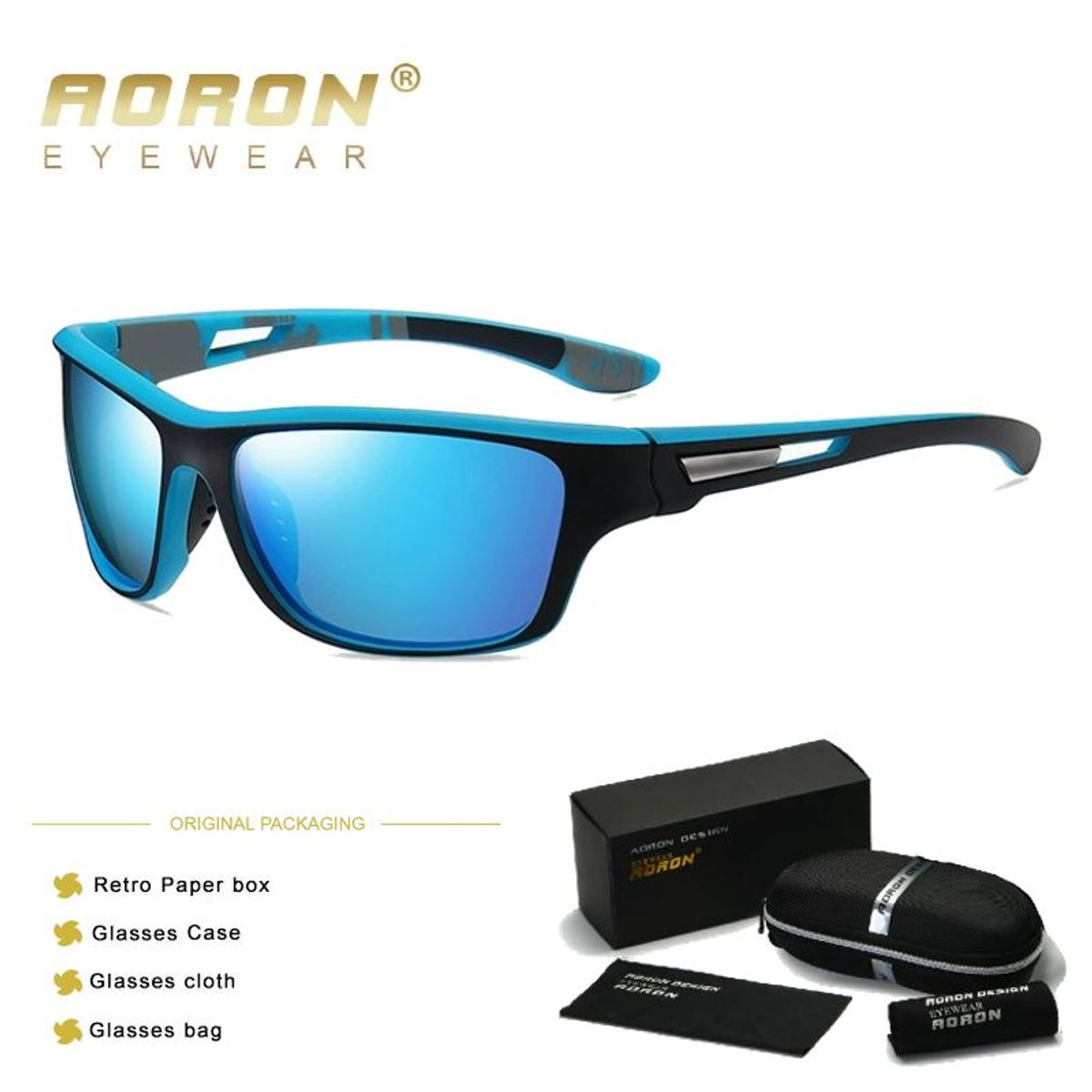 GENERICO - Lentes de Sol AORON  Racer - Polarizados - UV400