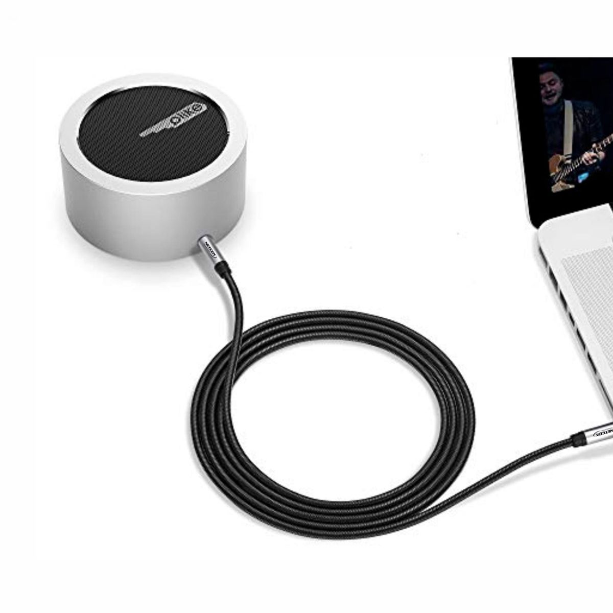 NETCOM - Cable de Audio Plug a Plug 3.5mm TRS de 5 Metros NETCOM