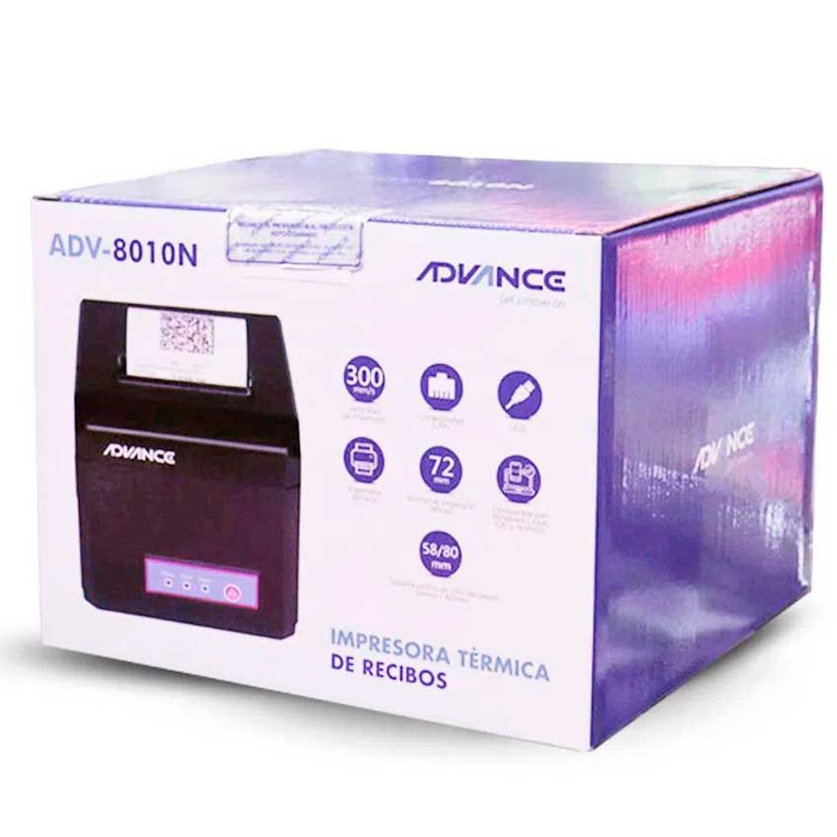 ADVANCE - Impresora TERMICO ADVANCE Ethernet  USB Serial Papel 58mm  80mm