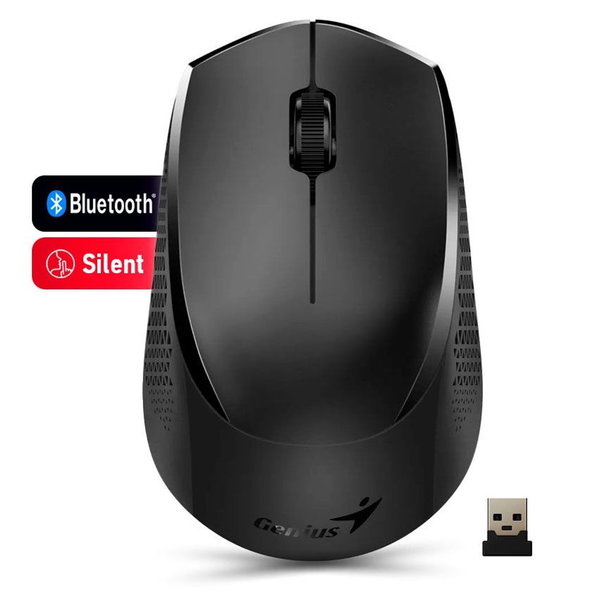GENIUS - Mouse Genius Bluetooth Nx-8000s Bt Usb Silencioso Negro