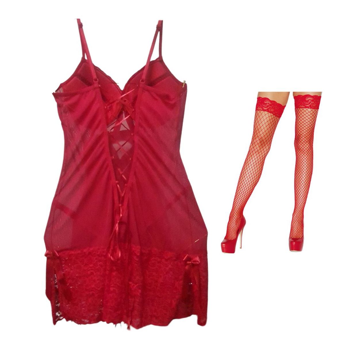 GENERICO - Babydoll  más bellas medias Lencería sexy - Liquidación