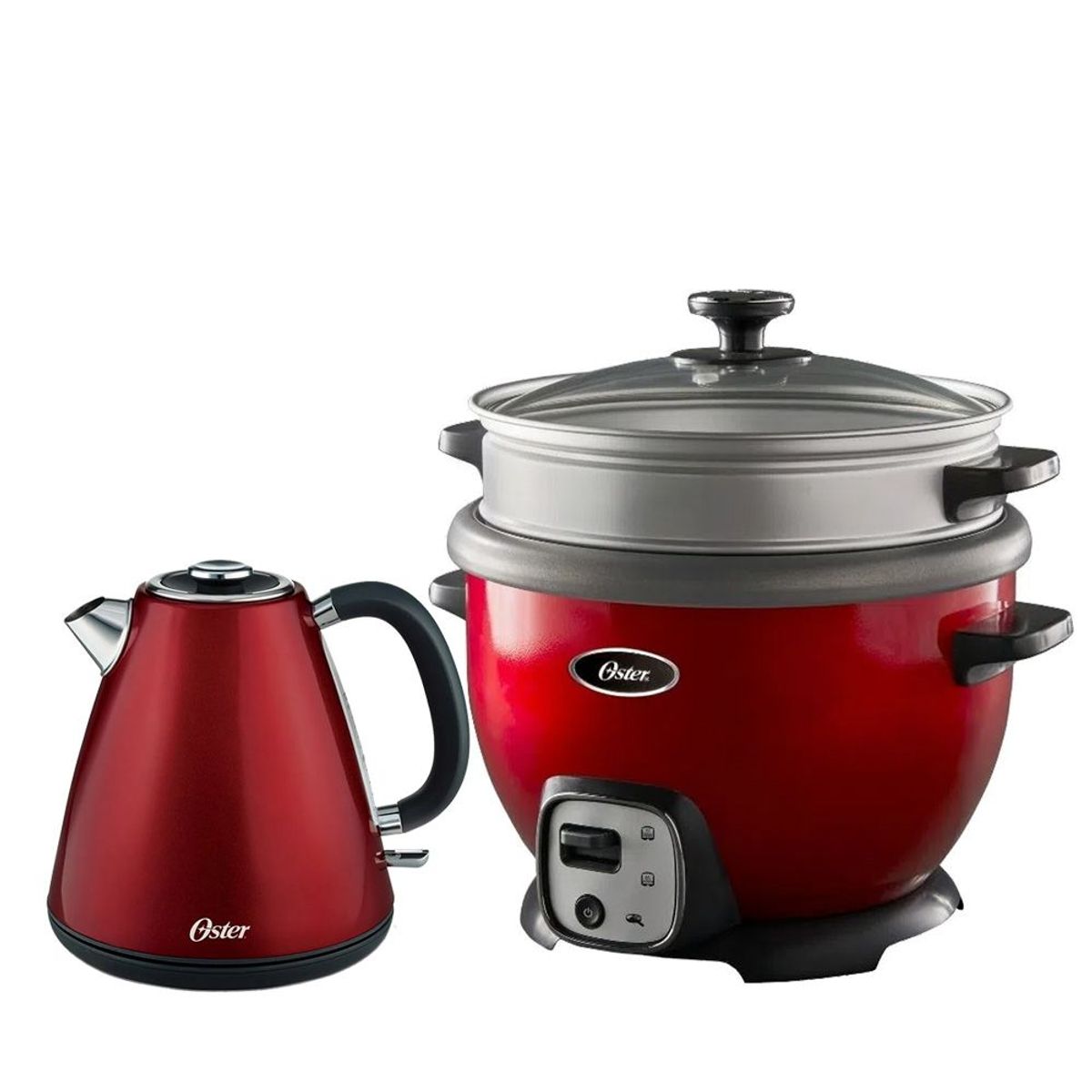 OSTER - Olla Arrocera Multiusos 2.2 Litros CKSTRC7030R + Hervidor Oster 1.6 lt
