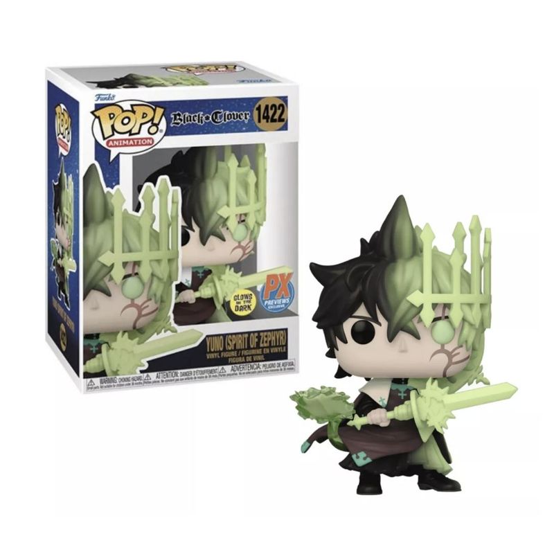 FUNKO - Yuno Spirit Of Zephyr Glow Funko Pop 1422 Black Clover Px