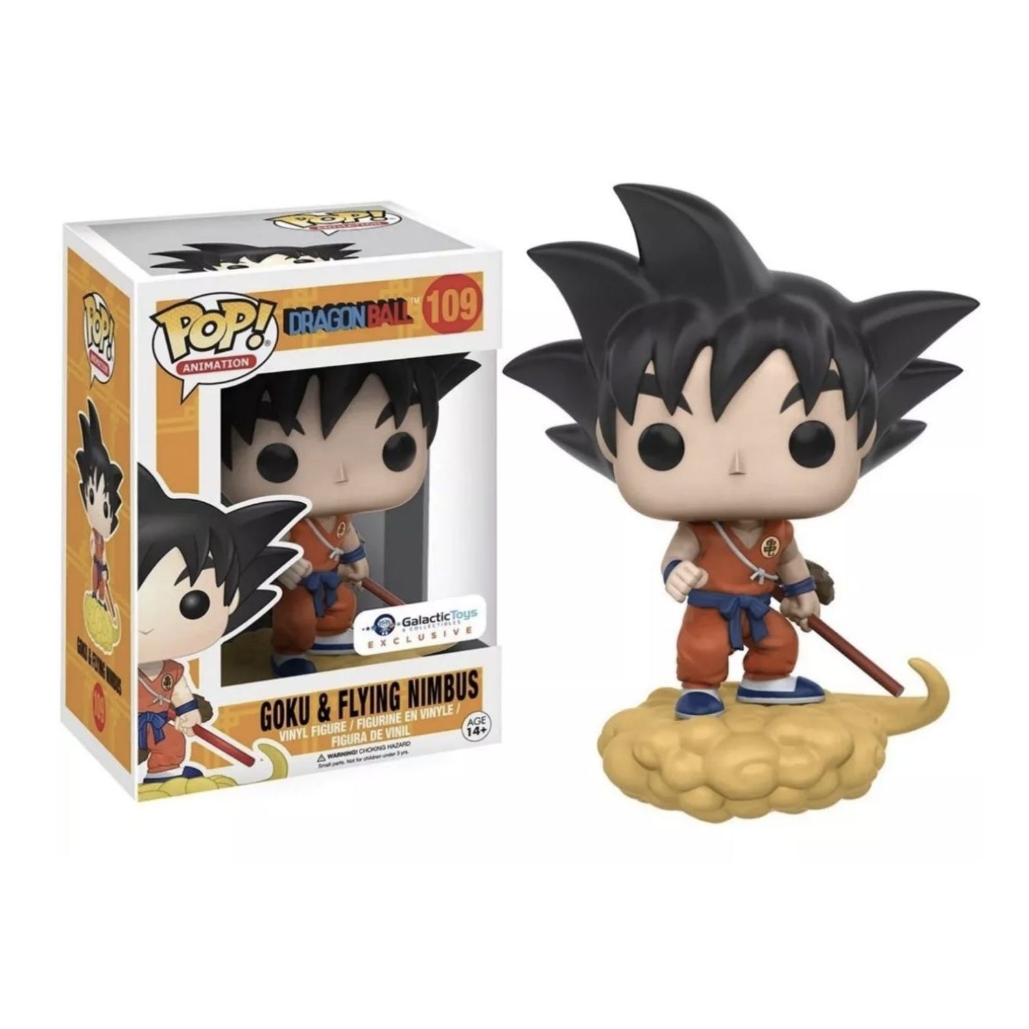 Nube Voladora Dragon Ball Hot Wheels Goku Nube Voladora Funko Pop 109  Galactic Toys Exclusivo FUNKO