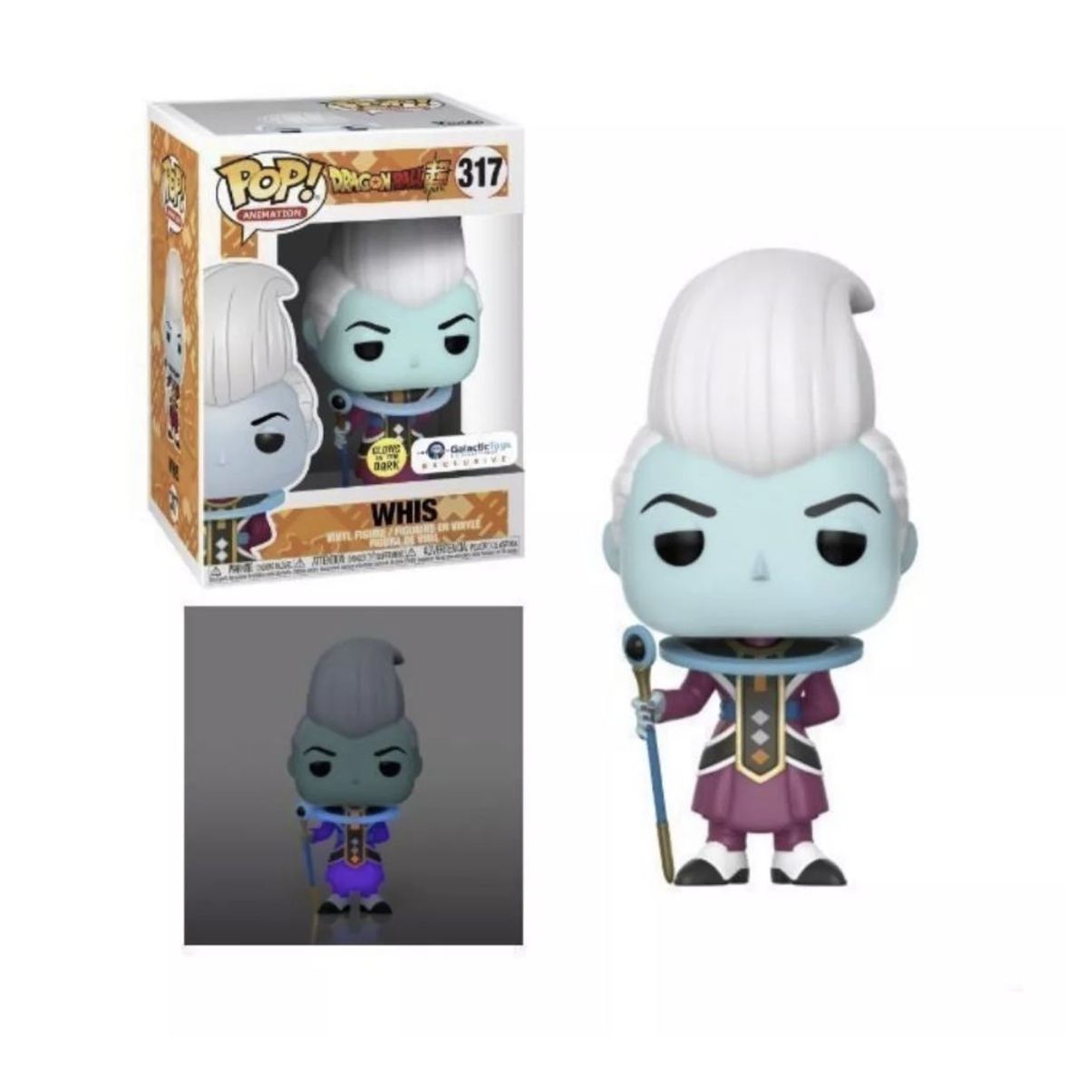 FUNKO - Whis Funko Pop 317 Glow Galactic Toys E Dragon Ball Z
