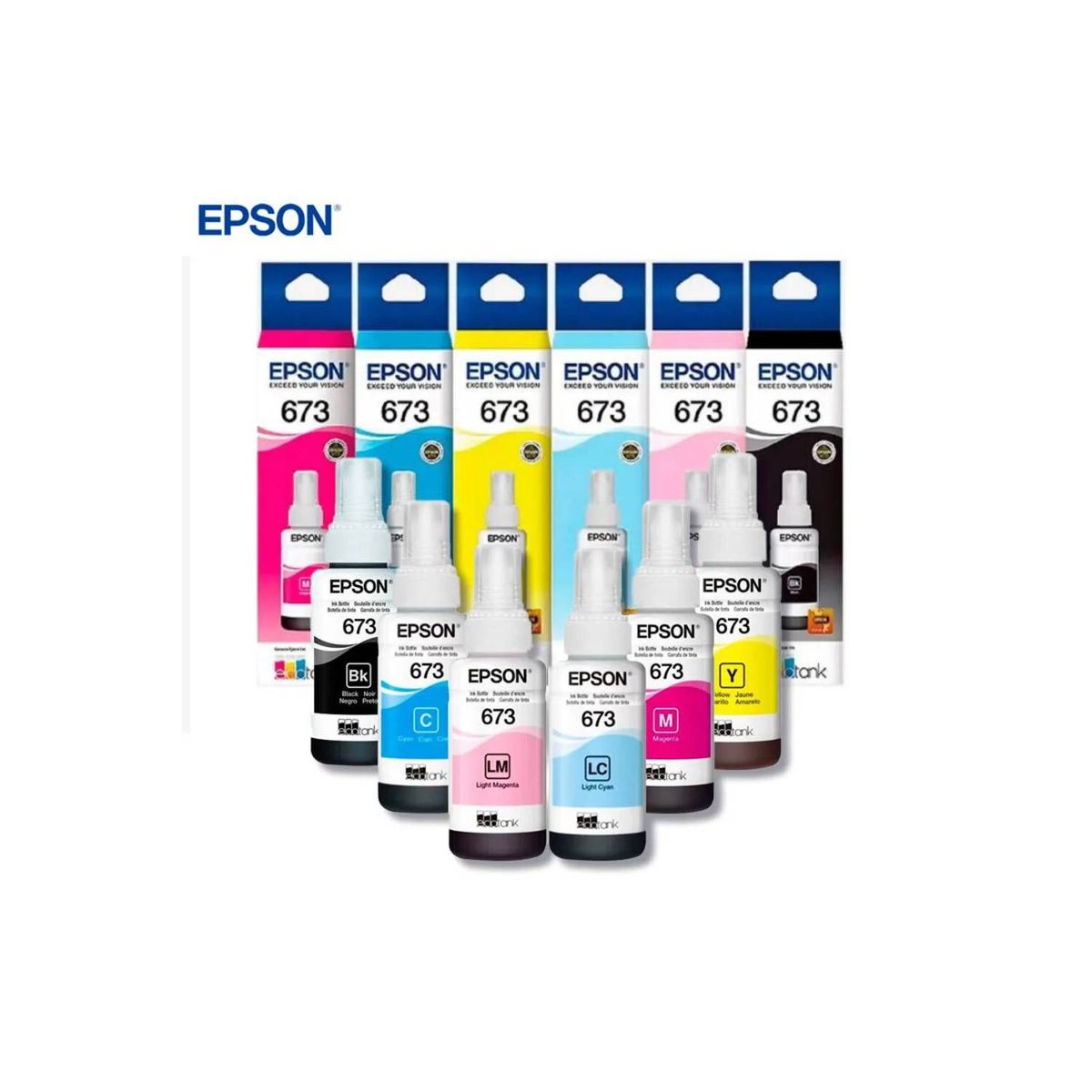 EPSON - Kit Tinta Epson T673 6 Colores