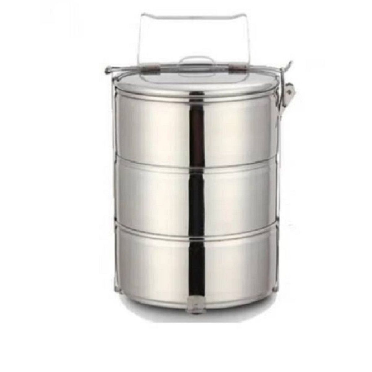 GENERICO - Portaviandas de Acero Inoxidable Contenedor 3 Niveles