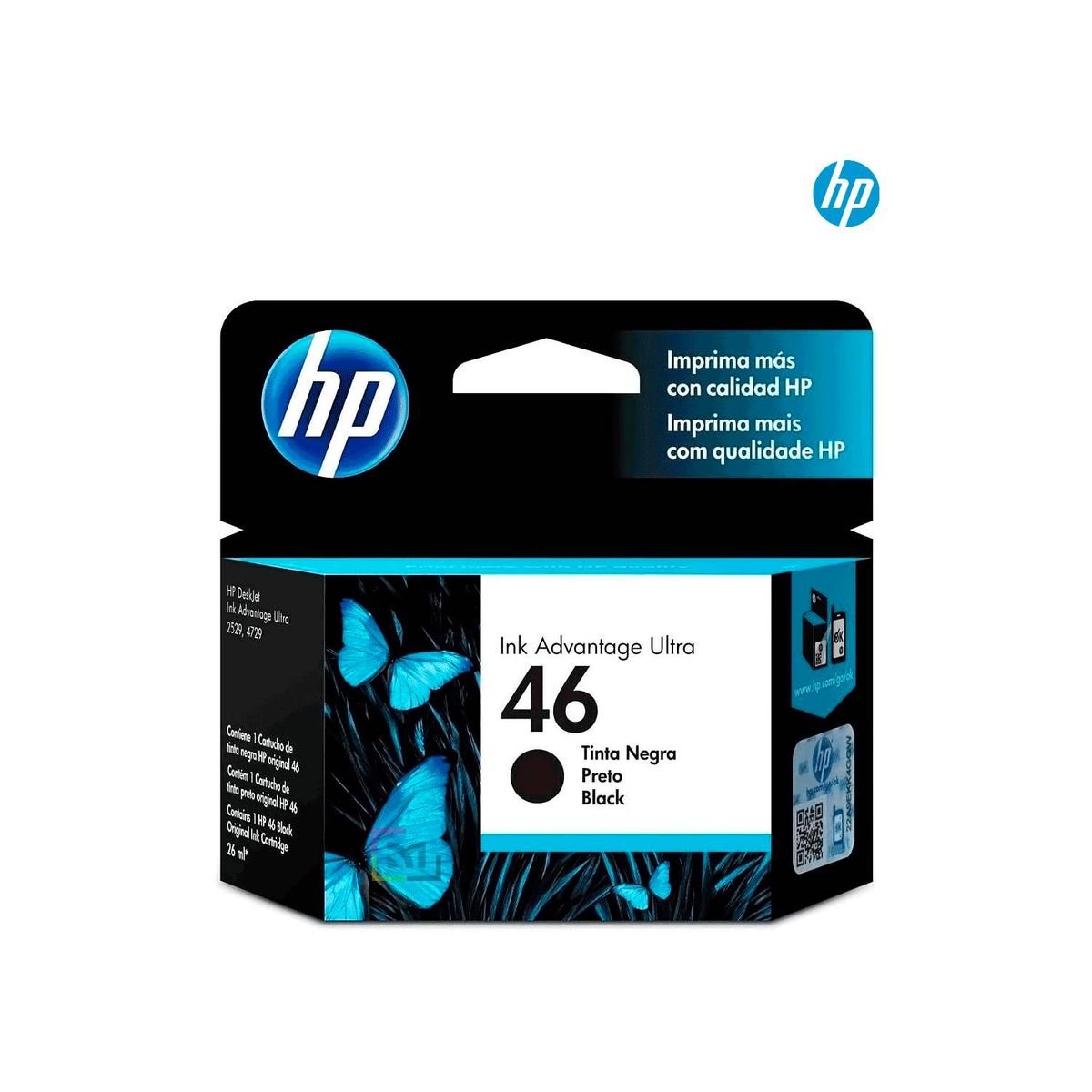 HP - Cartucho HP 46 Negro CZ637AL original