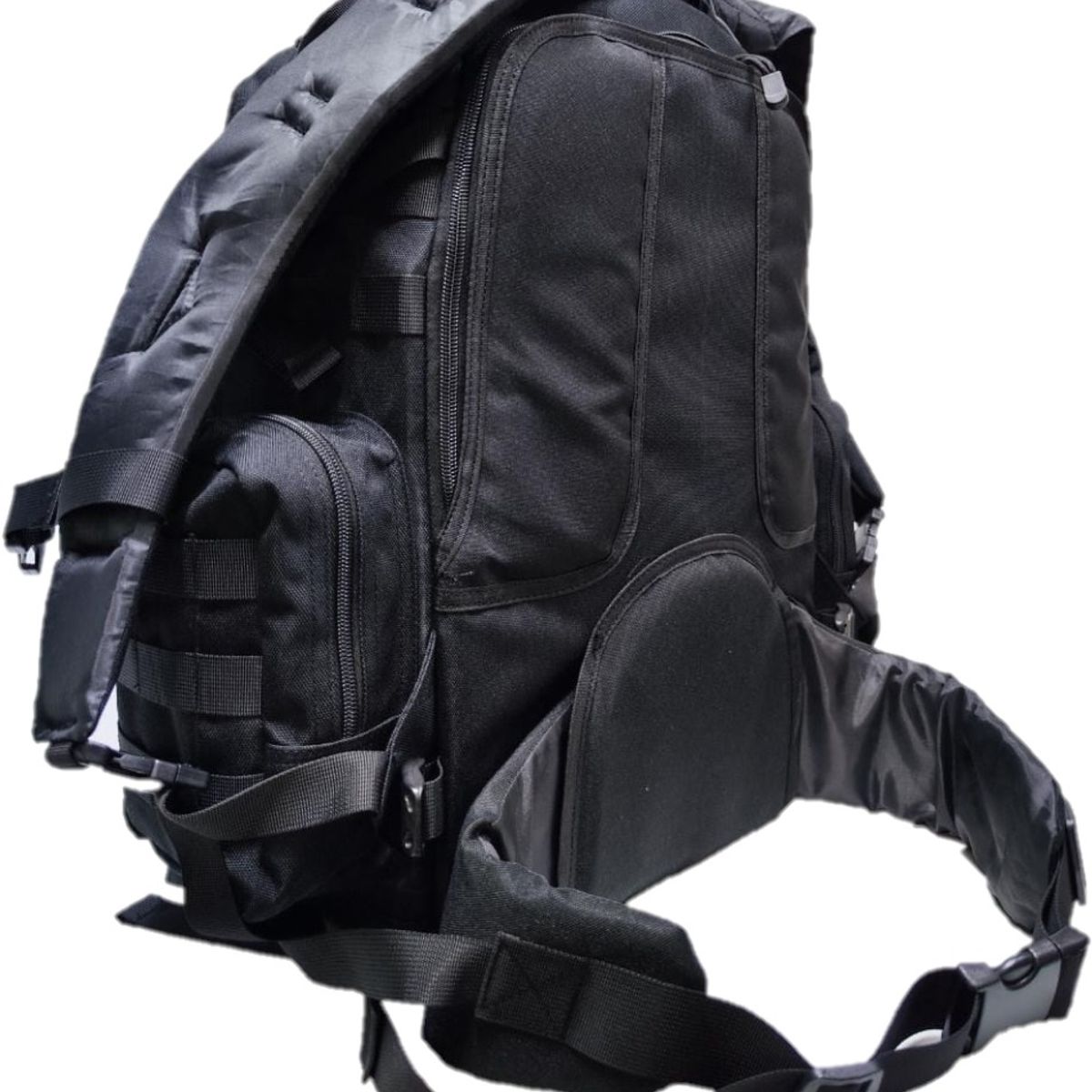 GENERICO - Mochila Tactica 40L Con 2 Bolsos Laterales Removibles