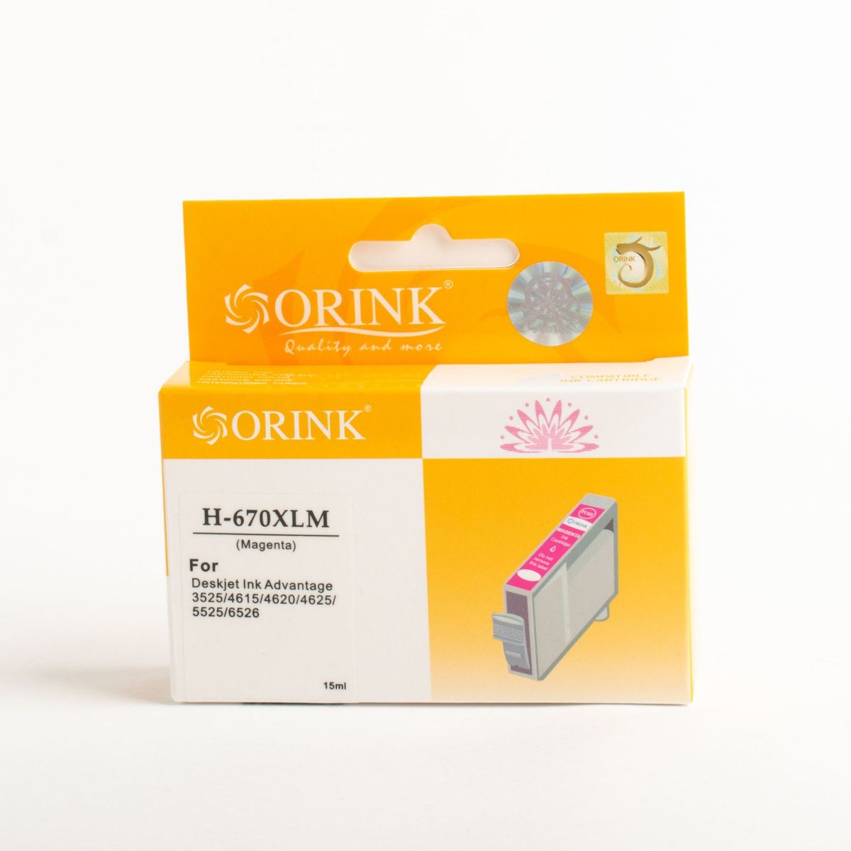 GENERICO - Cartucho de tinta Compatible CH 670 XL Rojo Magenta 15 ml