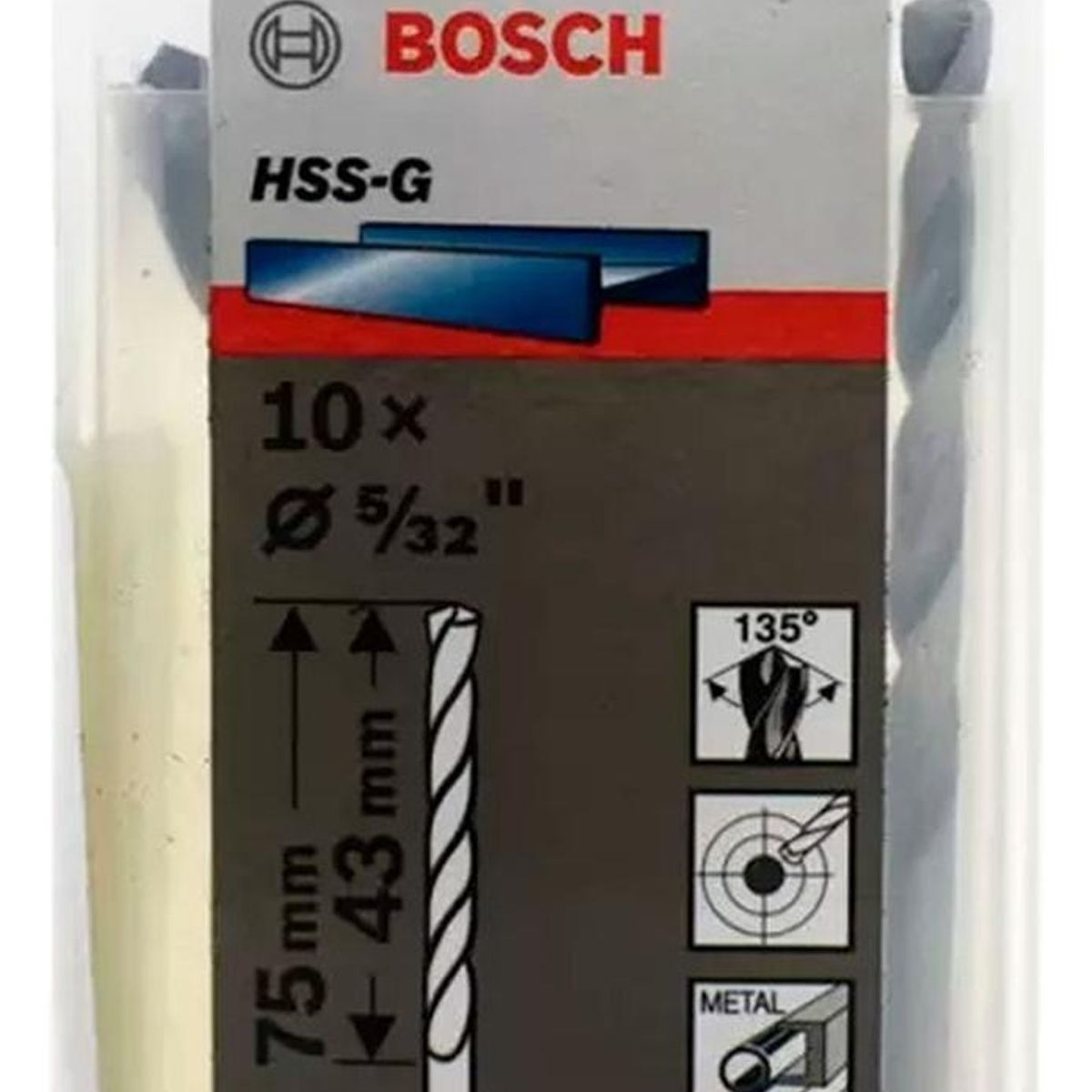 BOSCH - Bosch Broca Metal HSS-G X10U  4.0mm 5/32"