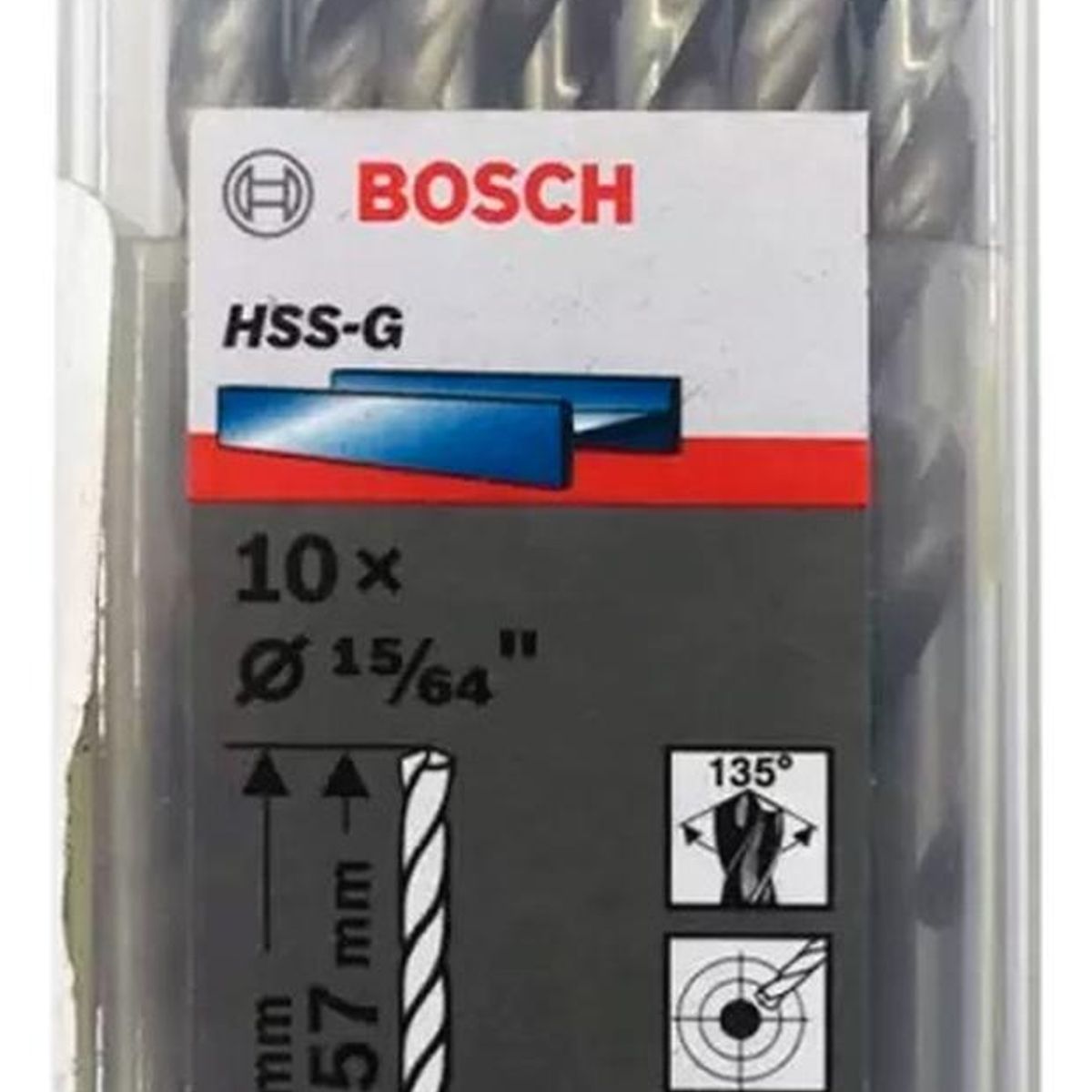 BOSCH - Bosch Broca Metal HSS-G X10U  6.0mm 15/64"