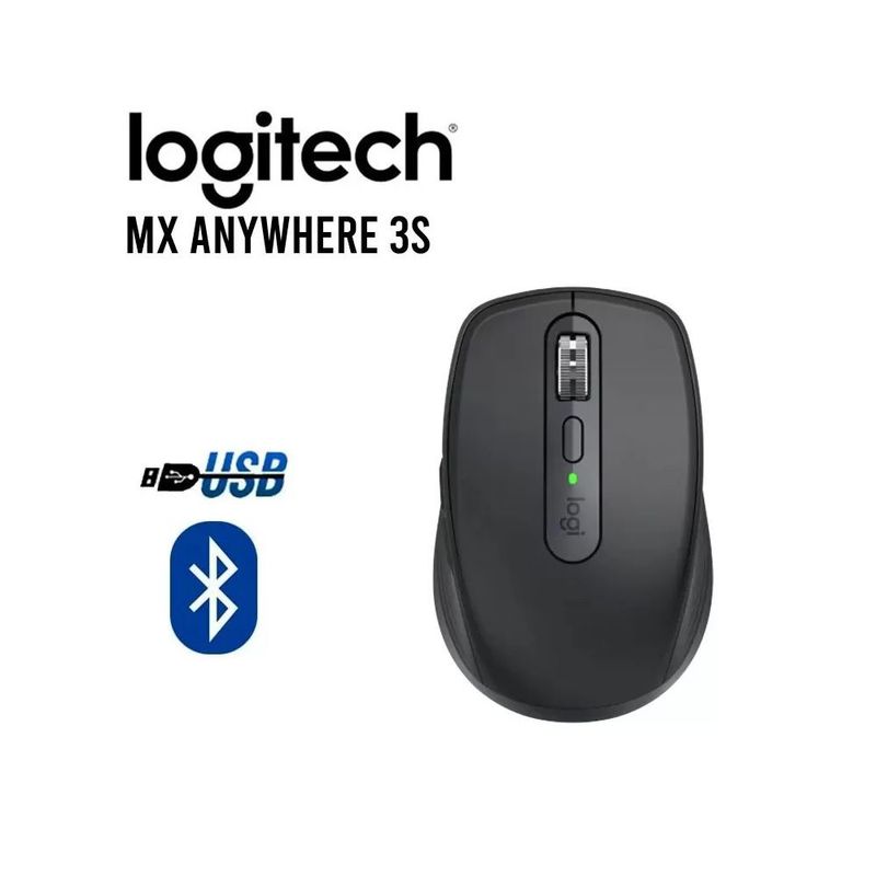 LOGITECH - Mouse Logitech MX AnyWhere 3S Wireless Bluetooh Negro 910-006932