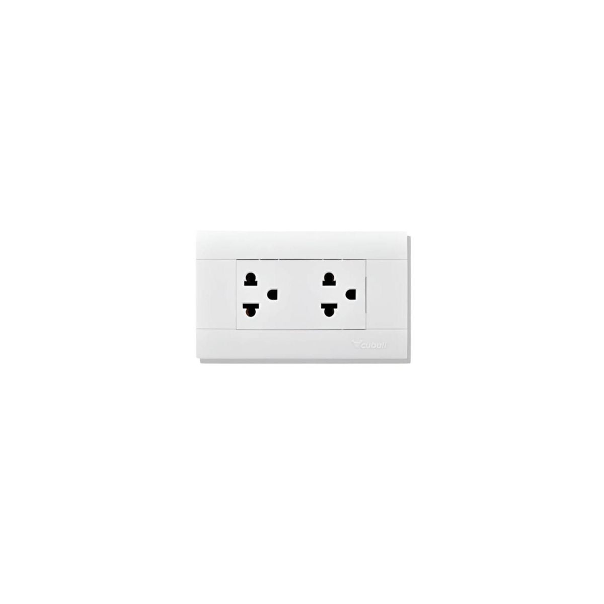 CUBULL - Tomacorriente Doble con linea a Tierra CUBULL