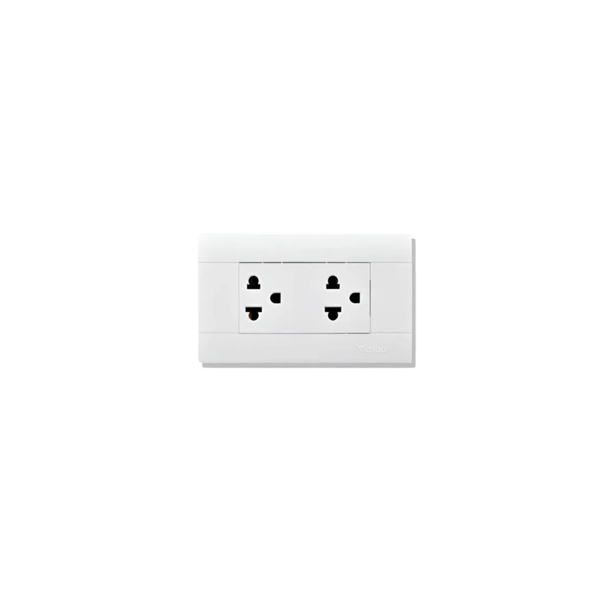 CUBULL - Tomacorriente Doble con linea a Tierra CUBULL