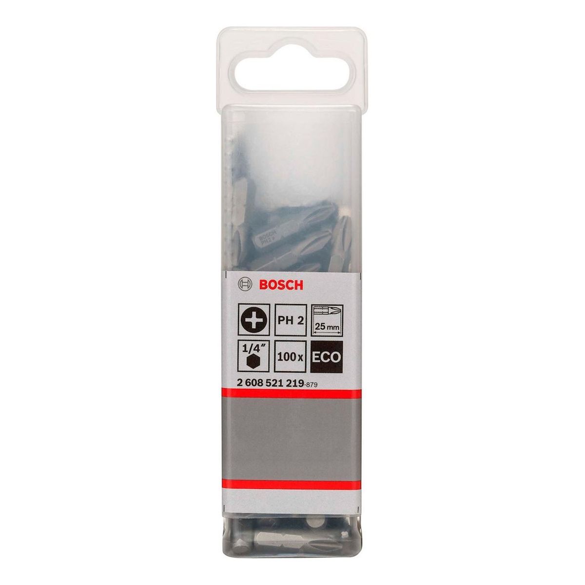 BOSCH - Bosch Punta Phillips 2X25mm 100 Unidades Caja Plastica