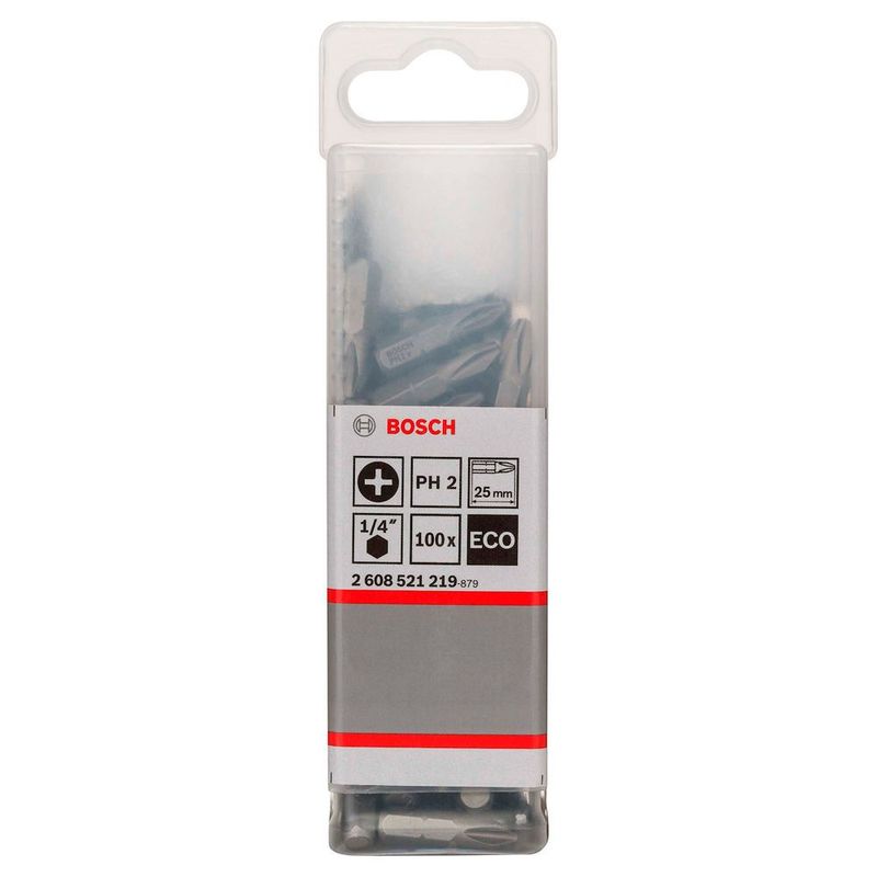 BOSCH - Bosch Punta Phillips 2X25mm 100 Unidades Caja Plastica