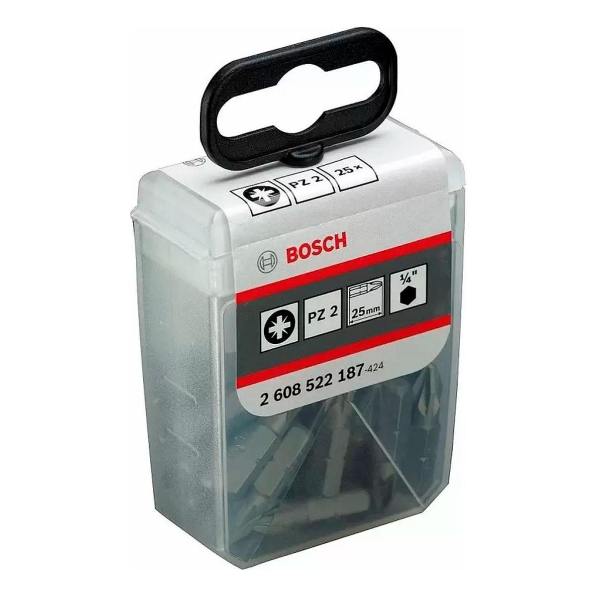 Bosch - Bosch Punta Pozidriv 2X25mm 25 Unidades Caja Plastica