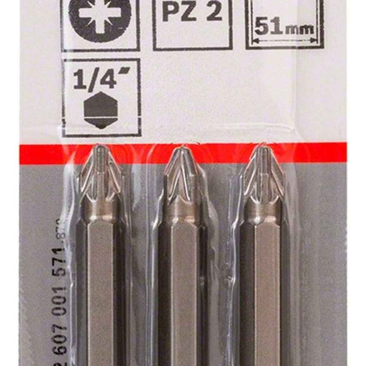 BOSCH - Bosch Punta Pozidriv 2X50mm 3 Unidades